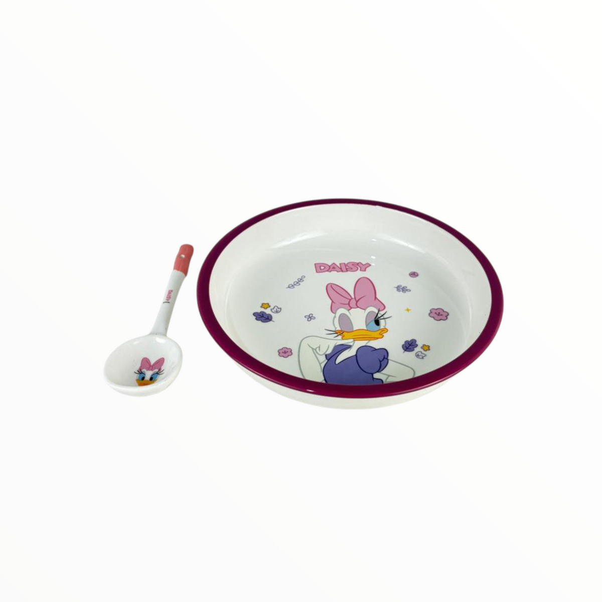 Daisy Kids Bowl & Spoon Set – Cartoon Feeding Bowl for Children