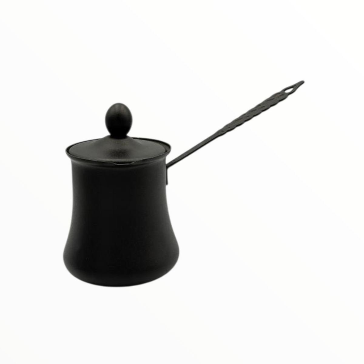 Granite black Turkish Coffee Pot Set  – 3 Sizes, Matte Finish
