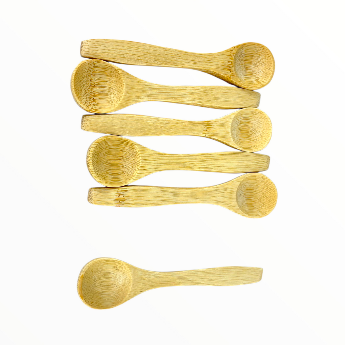 Natural Bamboo Spoon Set (6 Pieces) – Eco-Friendly Wooden Tableware for Kitchen & Dining