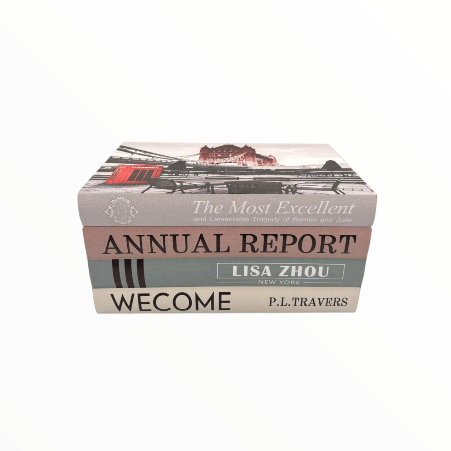 Luxury Fashion Faux Book Decor – Designer Style Decorative Book Stack