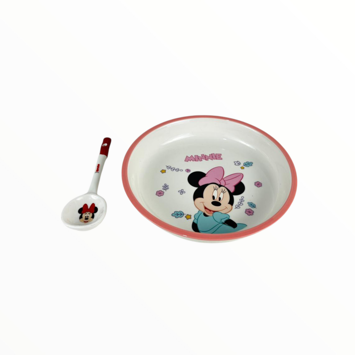 Minnie Kids Bowl & Spoon Set – Cartoon Feeding Bowl for Children