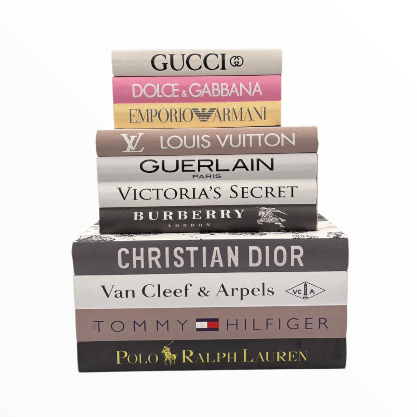 Modern Decorative Faux Books – Neutral Tone Coffee Table Book Decor