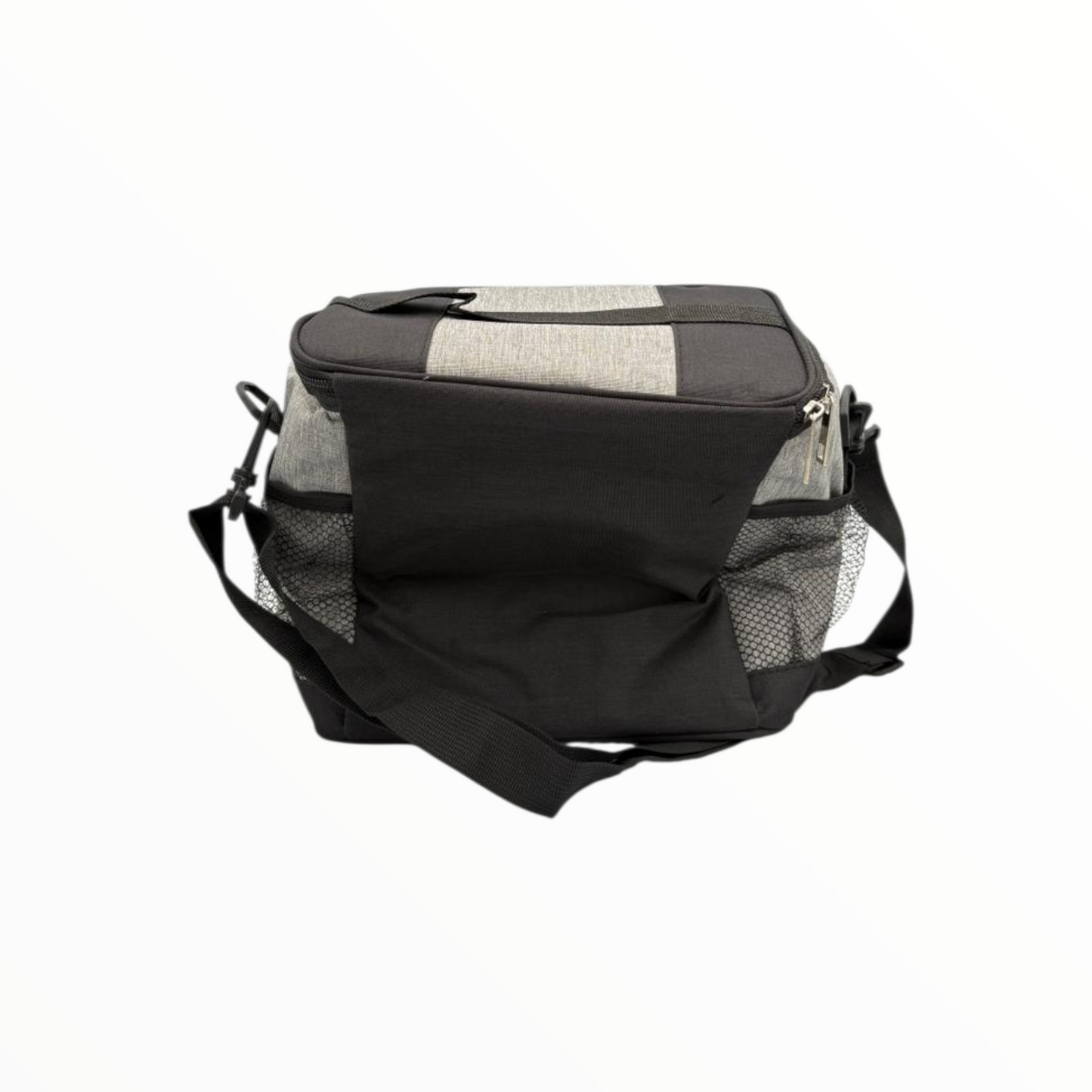 Insulated Lunch Cooler Bag Grey & Black – Multi Pocket Design