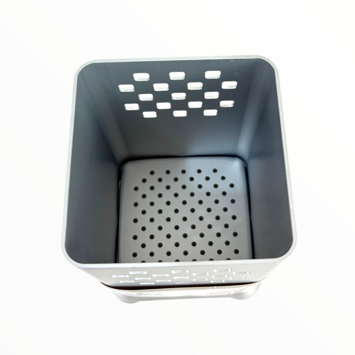 Phoenix Square Aluminum Cutlery Holder – Modern Kitchen Utensil Organizer with Drainage