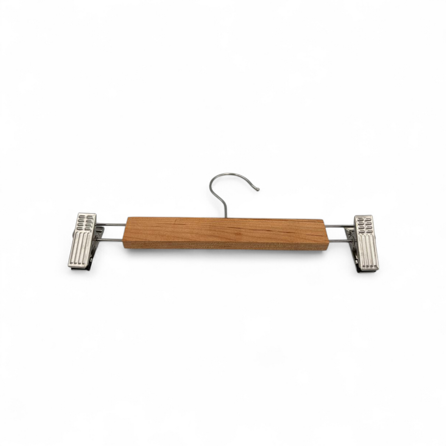 Wooden Pants Hanger with Clips – Adjustable Skirt & Trouser Hanger