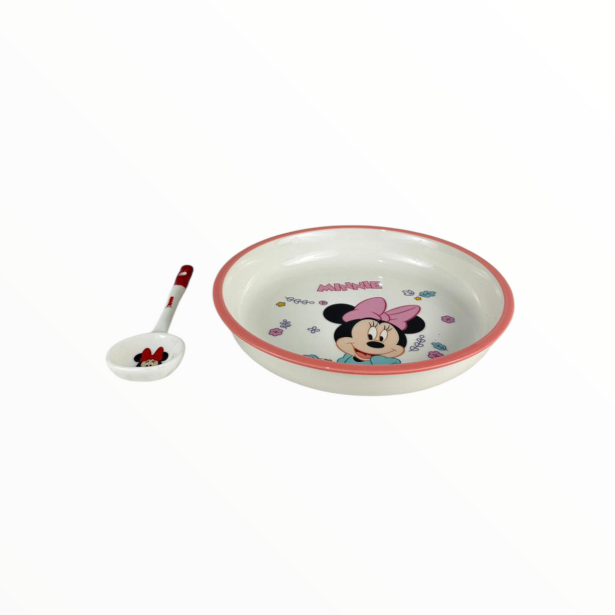 Minnie Kids Bowl & Spoon Set – Cartoon Feeding Bowl for Children