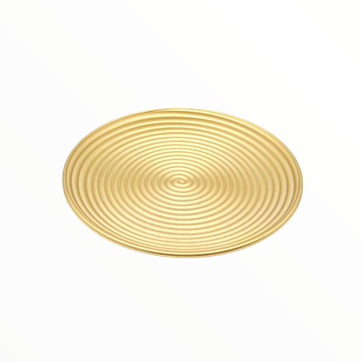 Elegant Embossed Serving Plate – Gold Decorative Tableware Tray