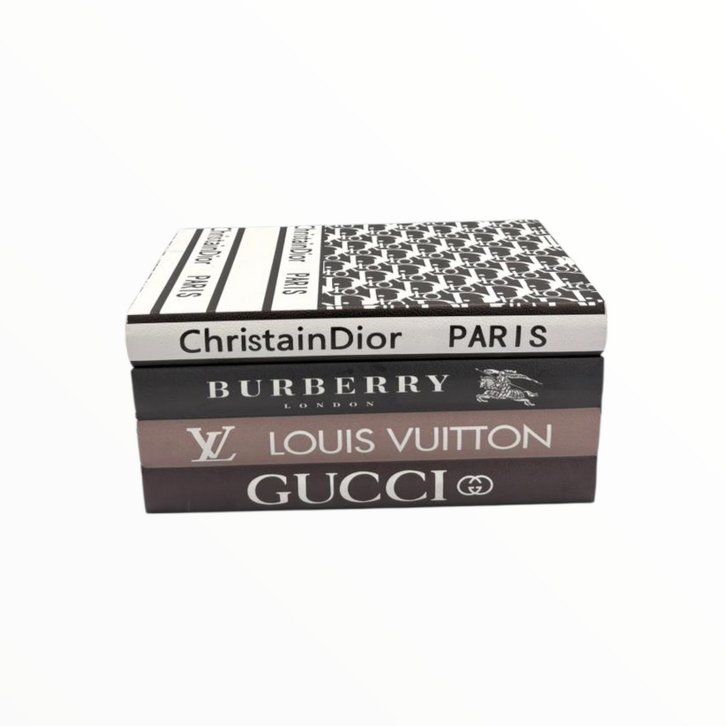 Fashion-Inspired Decorative Faux Books – Luxury Coffee Table Book Stack
