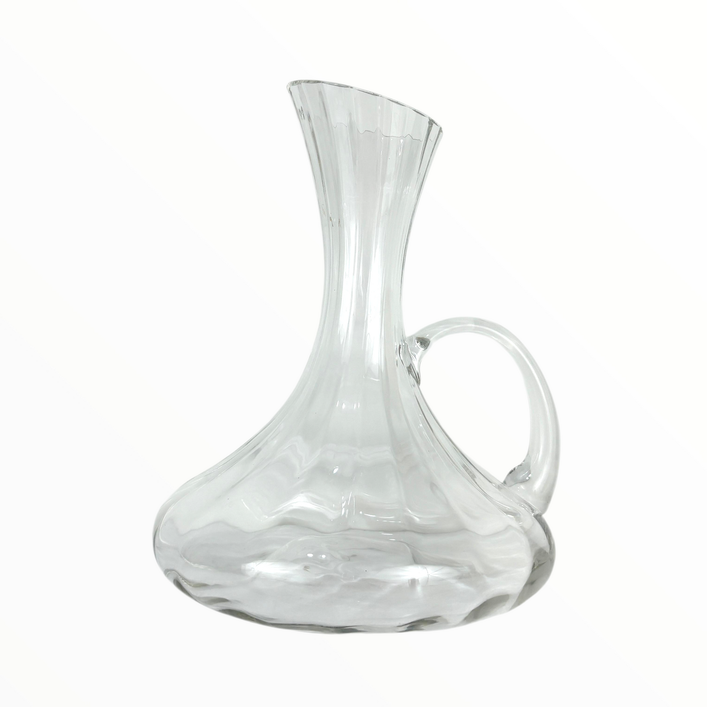 Elegant Glass Wine Decanter with Handle – Classic Wine Serving Carafe