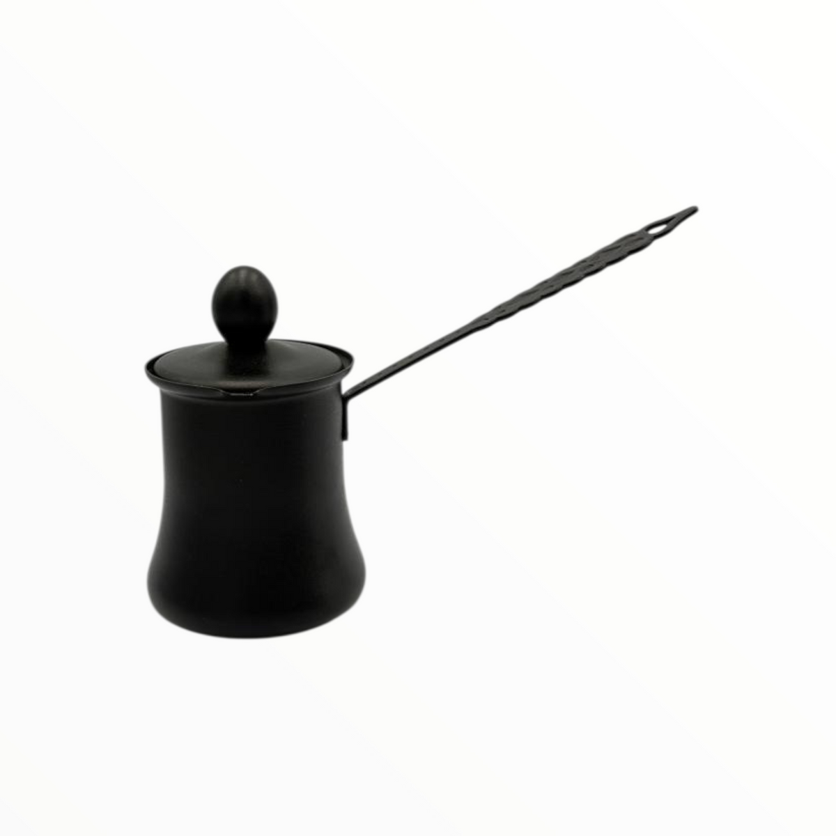 Granite black Turkish Coffee Pot Set  – 3 Sizes, Matte Finish