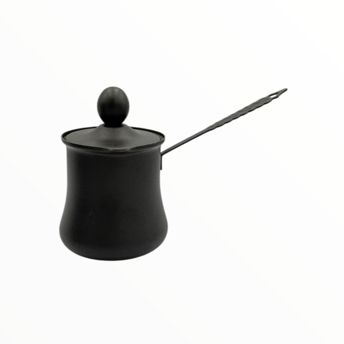 Granite black Turkish Coffee Pot Set  – 3 Sizes, Matte Finish