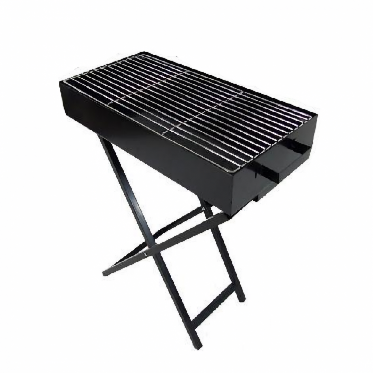 Portable Folding Charcoal BBQ Grill with Stand (30x80 cm)