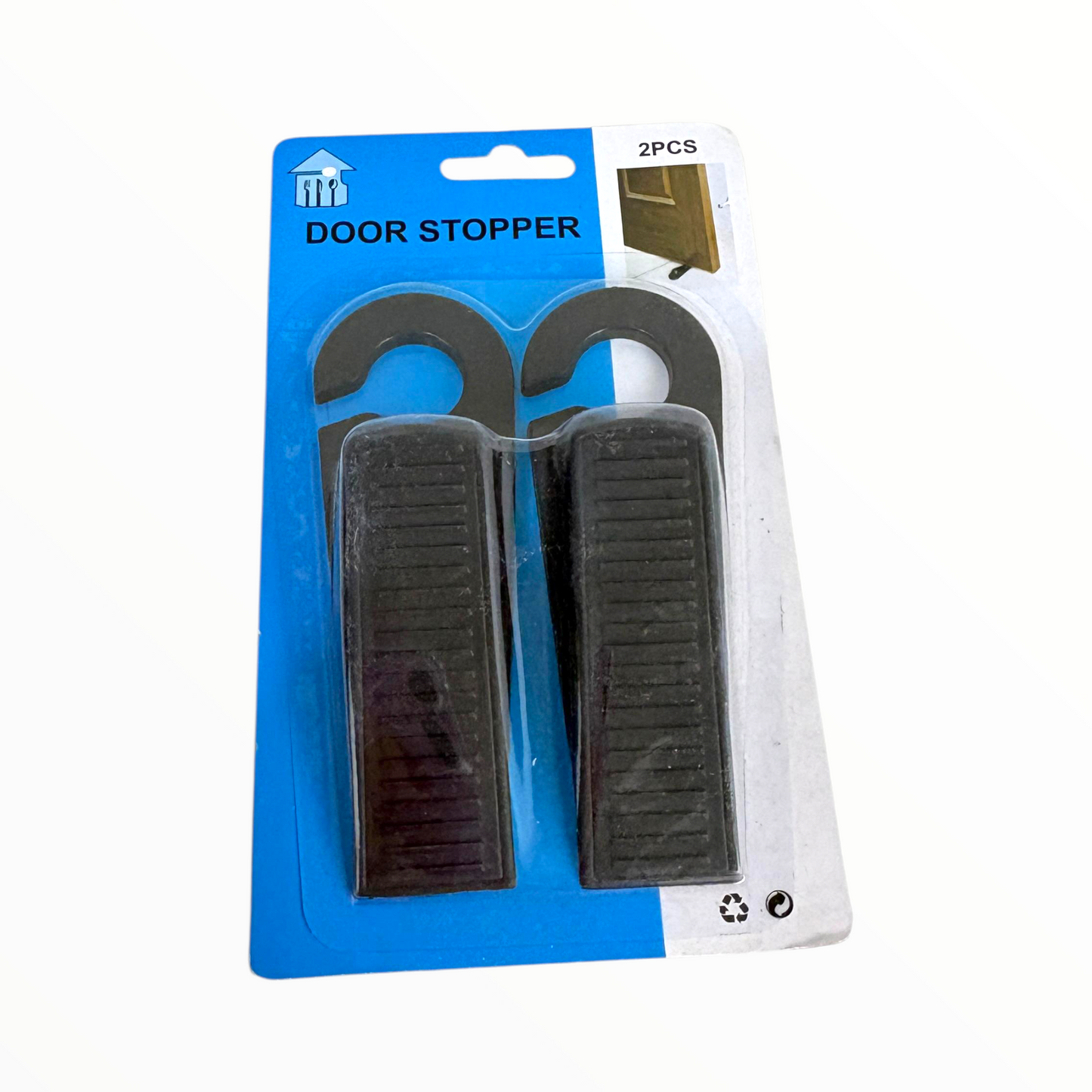 Rubber Door Stopper Set – Anti-Slip Door Wedges (2 Pieces)