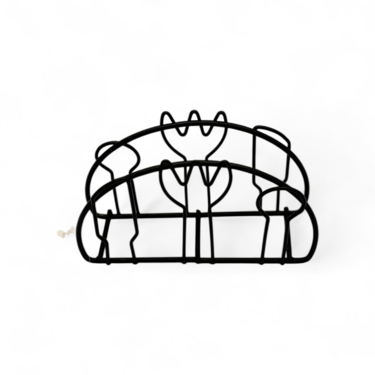 Black Metal Napkin Holder – Modern Tabletop Tissue Stand