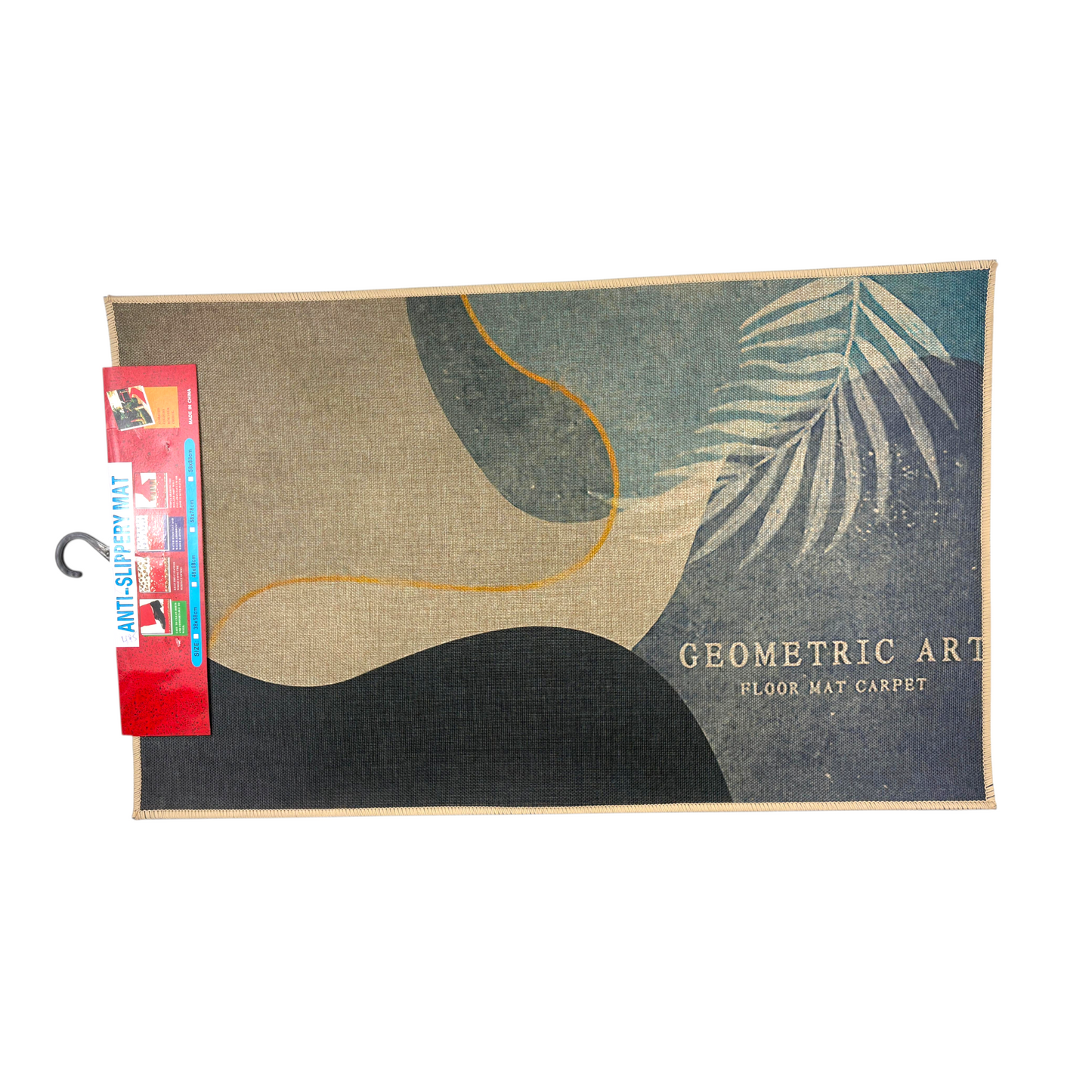 Geometric Art Anti-Slip Floor Mat – Modern Abstract Indoor Carpet