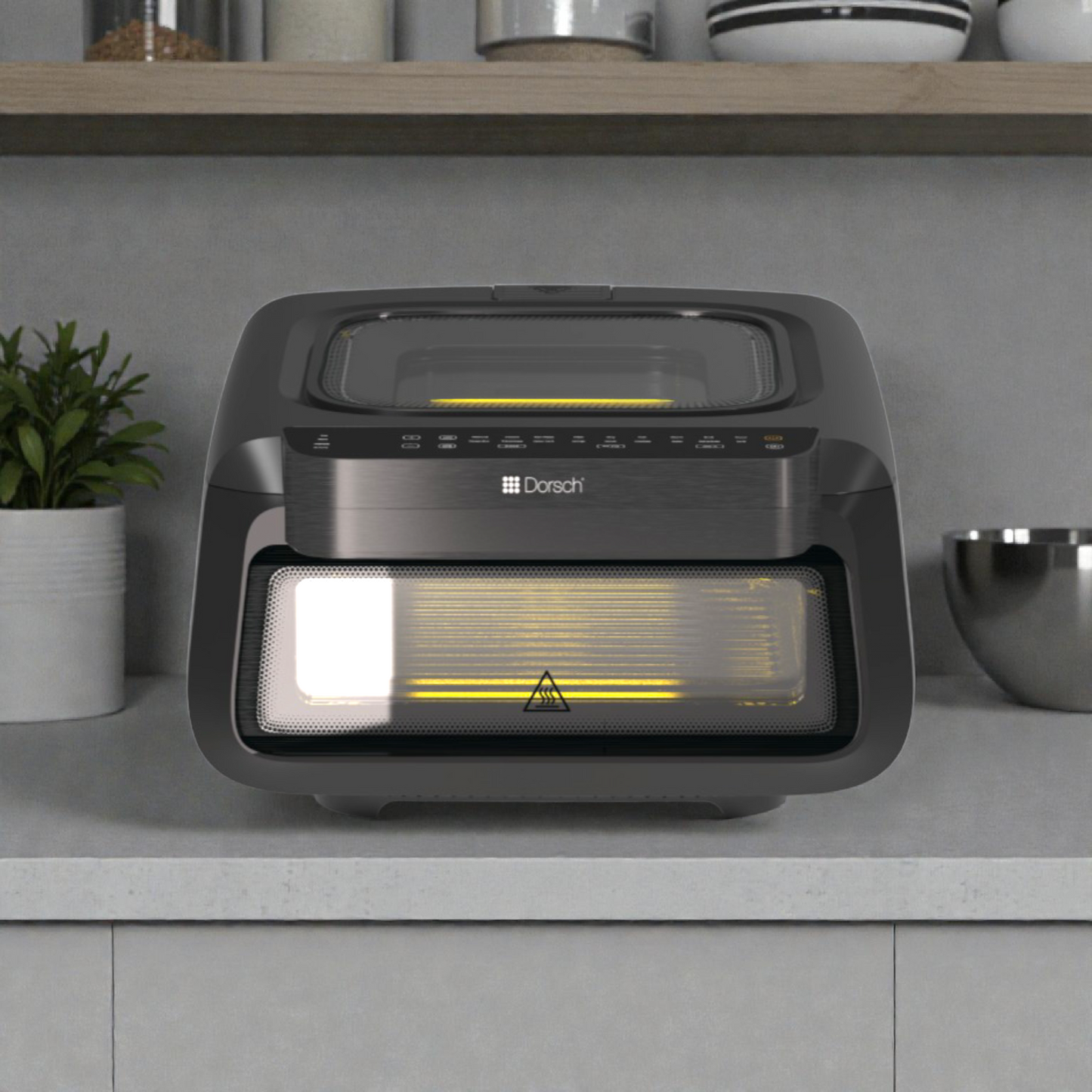 Dorsch Dual Basket Digital Air Fryer – Oil-Free Cooking with Touch Control