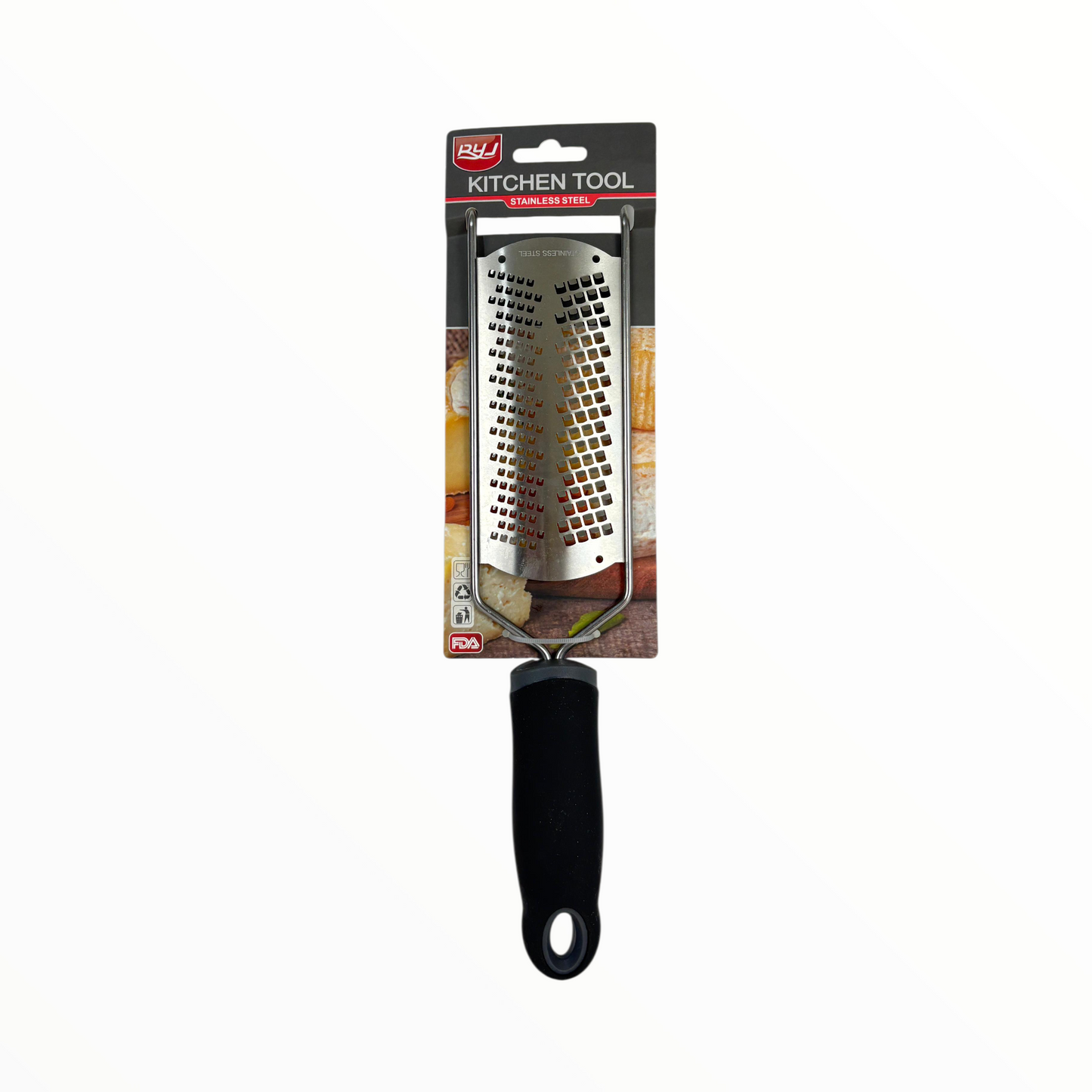 Stainless Steel Cheese Grater with Handle – Kitchen Grating Tool