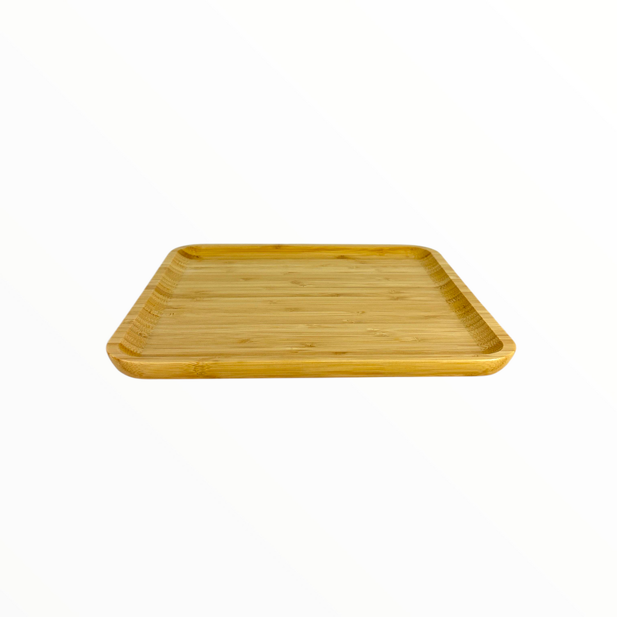 Natural Bamboo Serving Tray – Eco-Friendly Round & square Wooden Plate 30x30cm