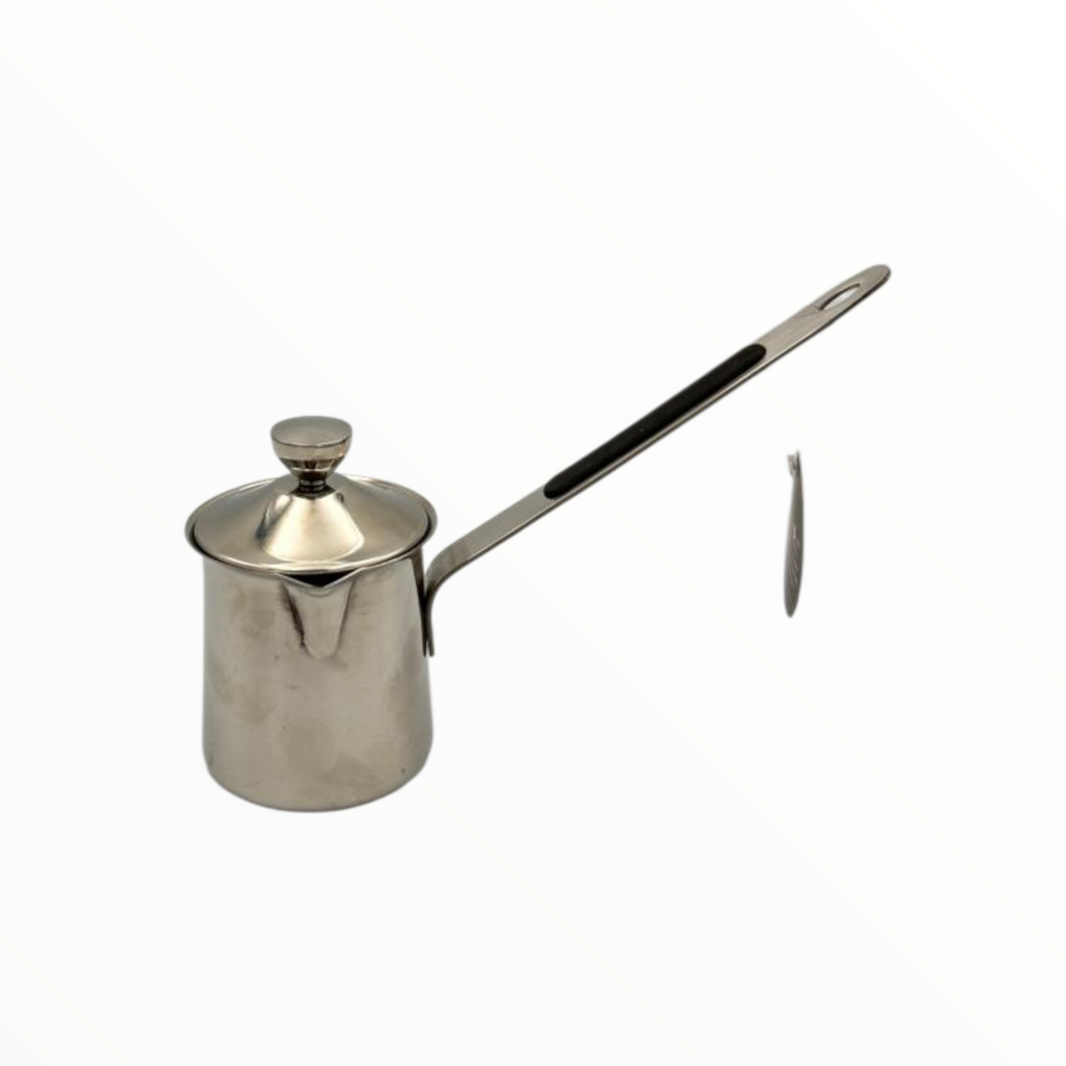 Stainless Steel Turkish Coffee Pot Set  – 3 Sizes with Heat-Resistant Handle