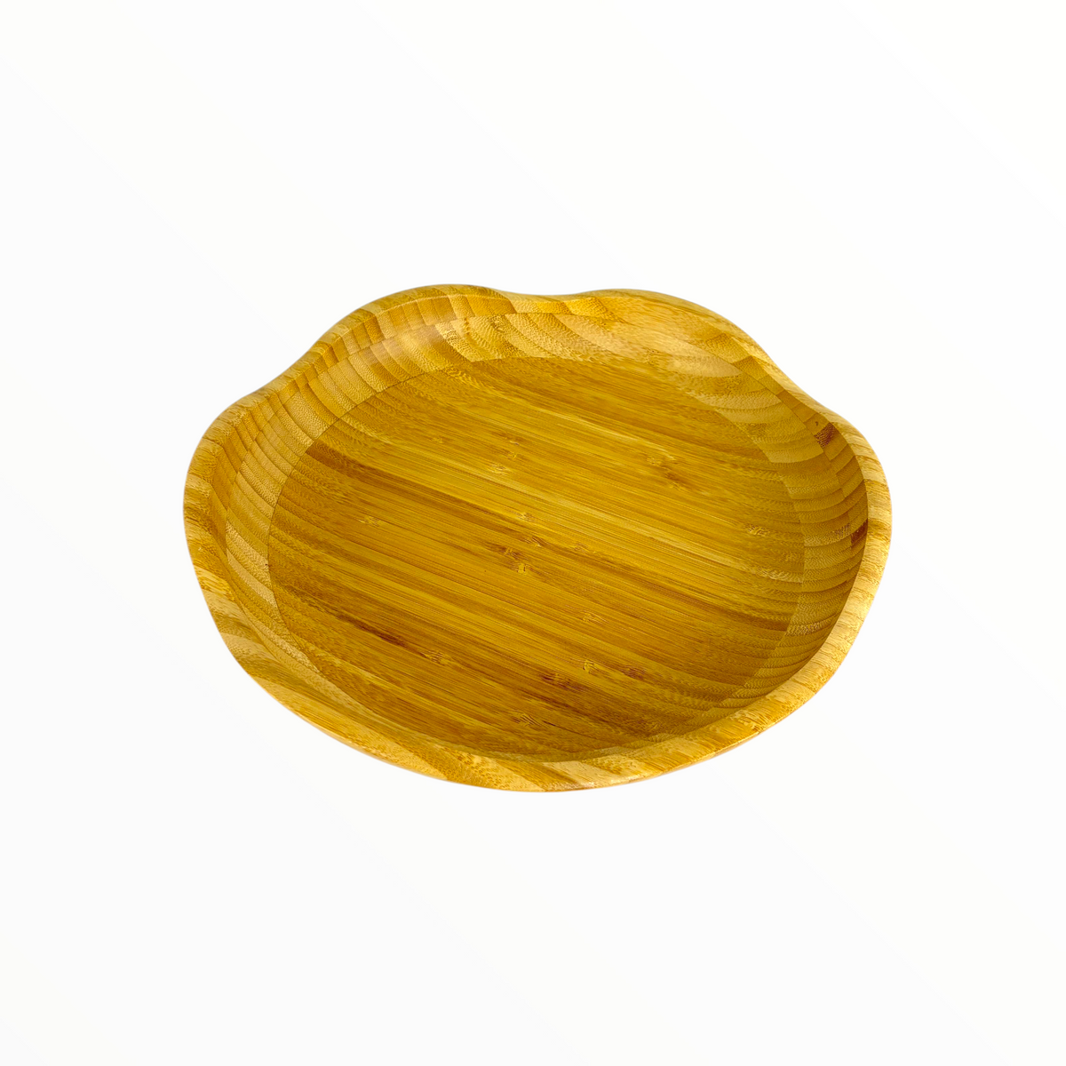 Natural Bamboo Serving Tray – Eco-Friendly Round  Wooden Plate 30cm