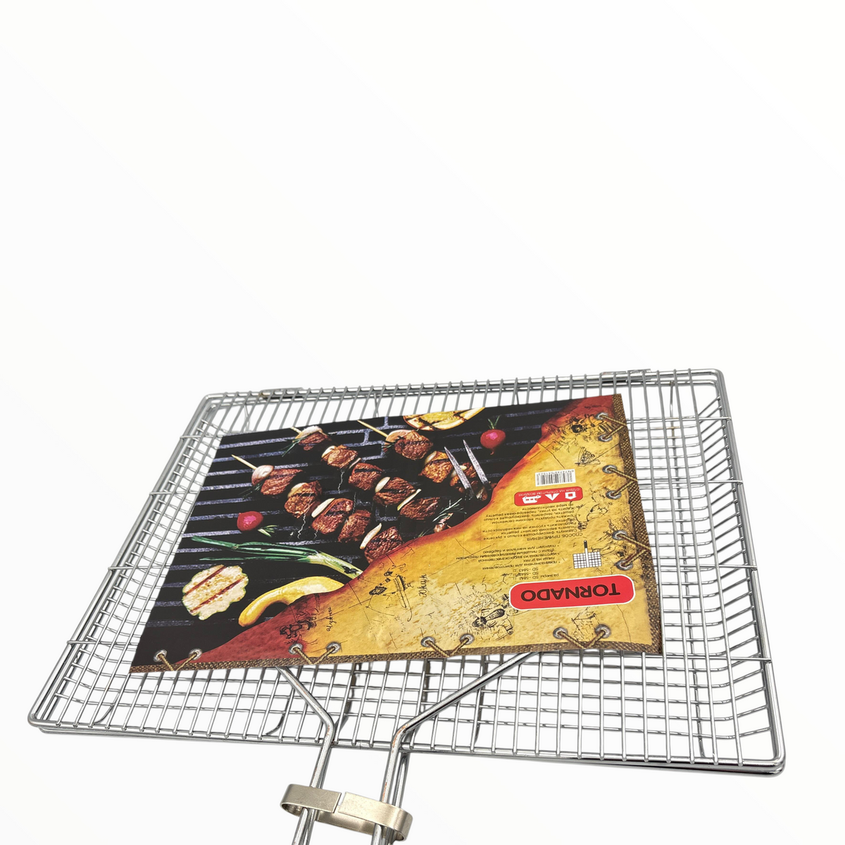 Stainless Steel BBQ Grill Basket – Non-Stick Grilling Rack with Handle
