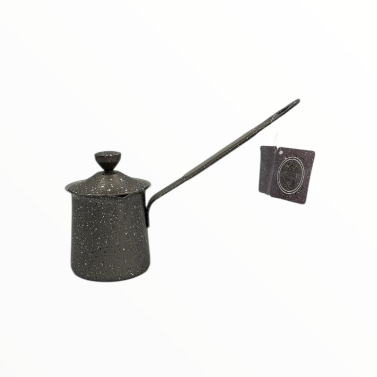 Granite Grey Turkish Coffee Pot Set  – 3 Sizes, Matte Finish