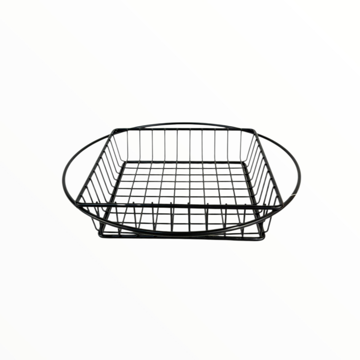 Black Metal Wire Storage Basket – Multipurpose Fruit, Bread & Organizer Basket