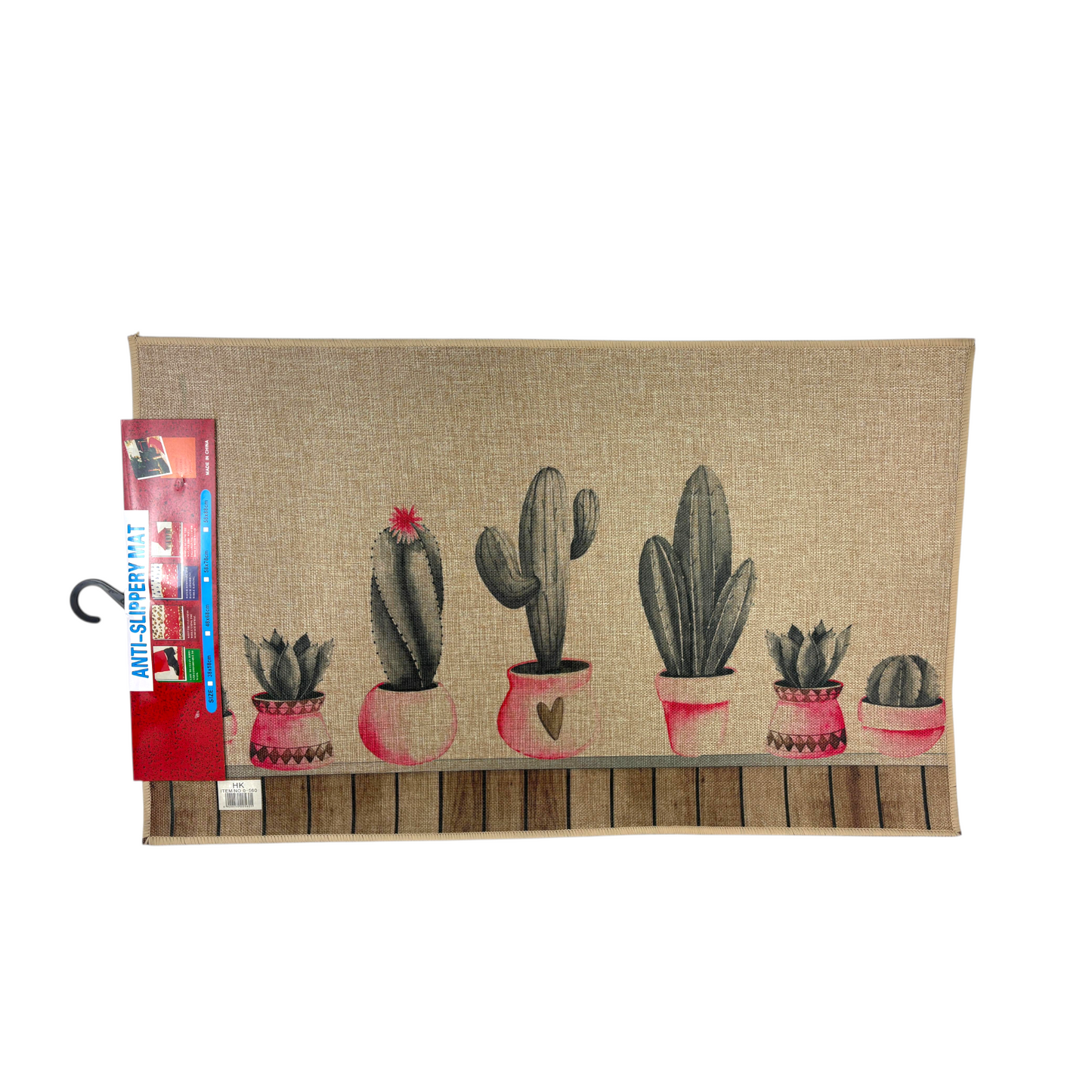 Anti-Slip Floor Mat –  Cactus Design | Decorative Indoor Mat