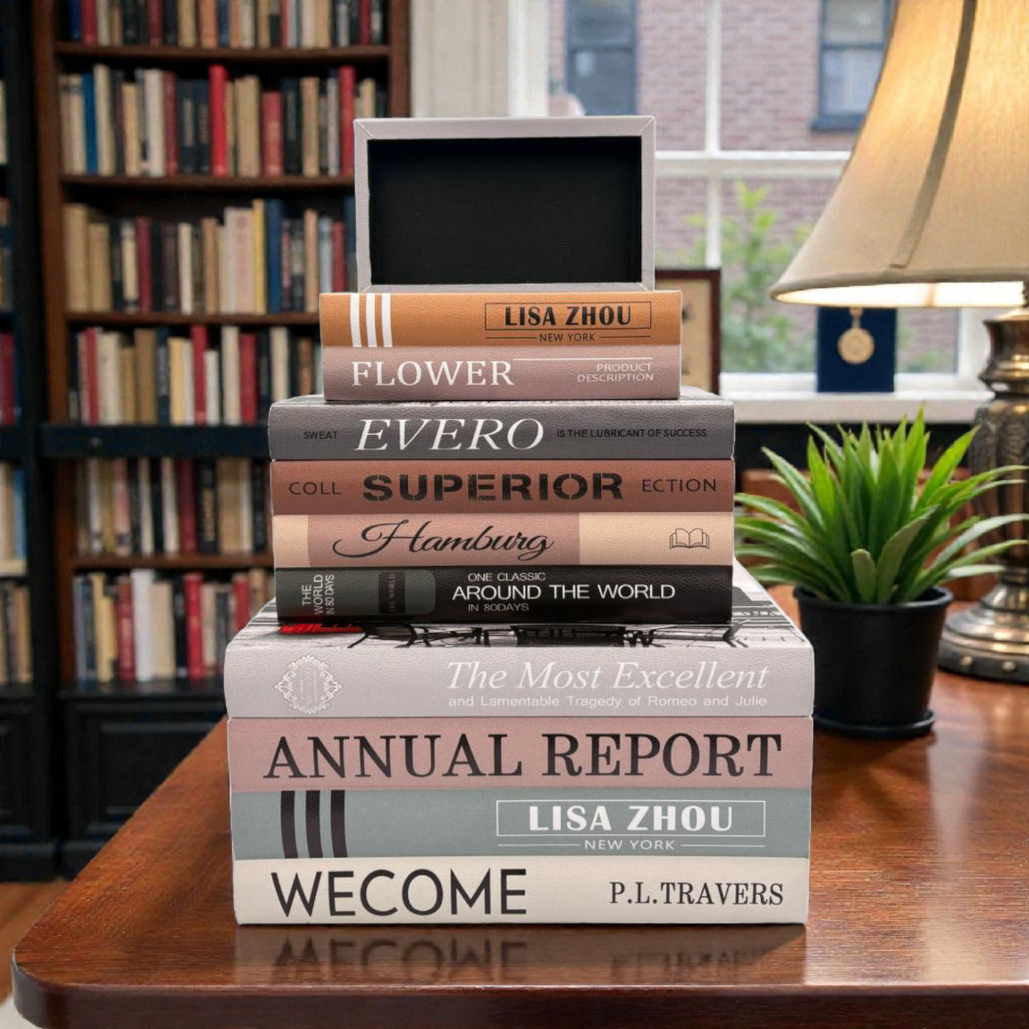 Luxury Fashion Faux Book Decor – Designer Style Decorative Book Stack