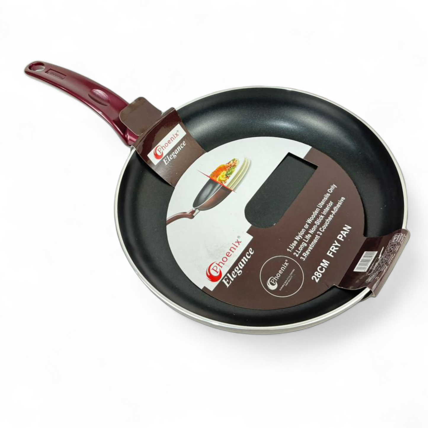 28cm Non-Stick Frying Pan with Heat-Resistant Handle – Phoenix Elegance Series