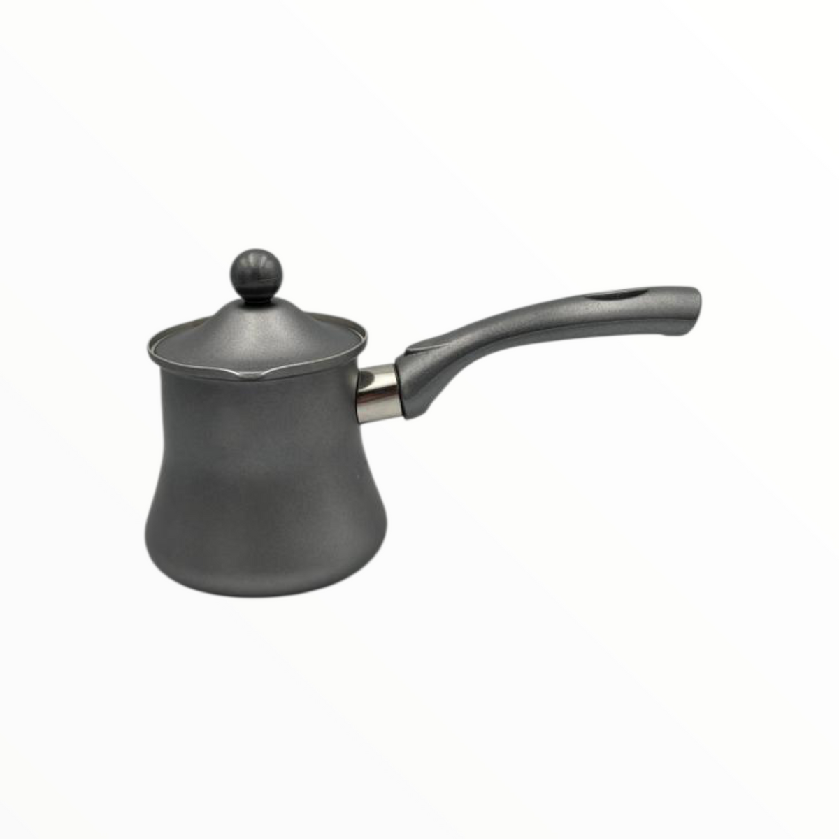 Granite Grey Turkish Coffee Pot Set  – 3 Sizes, Matte Finish