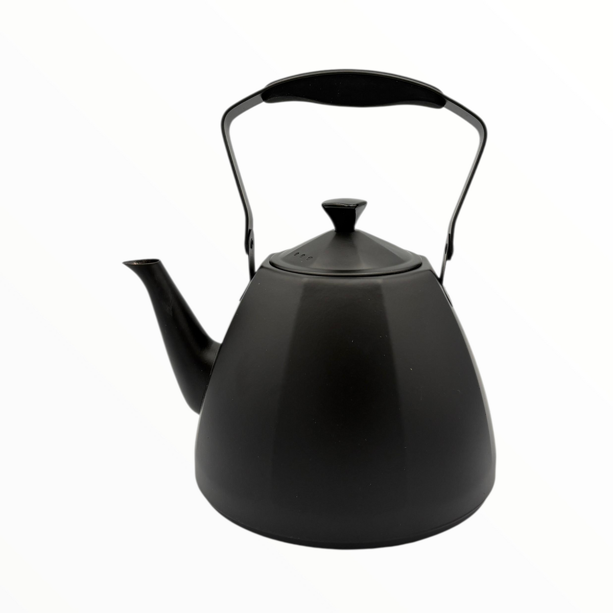 Matte Black Teapot with Handle – Modern Tea Kettle Design 1 litre