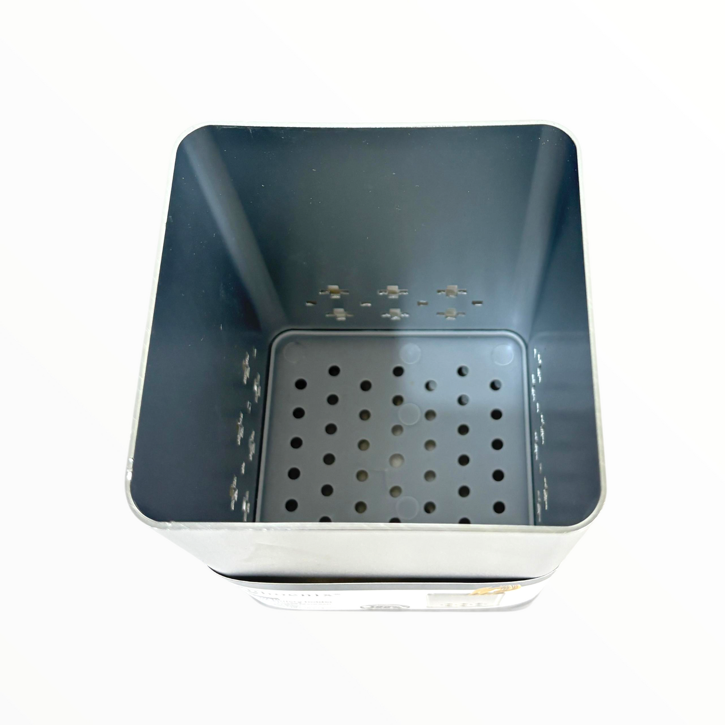 Phoenix Square Aluminum Cutlery Holder – Modern Kitchen Utensil Organizer with Drainage
