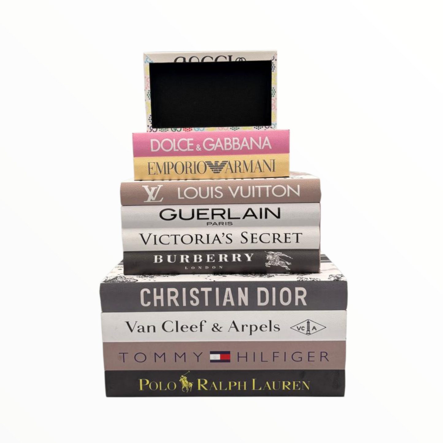 Modern Decorative Faux Books – Neutral Tone Coffee Table Book Decor