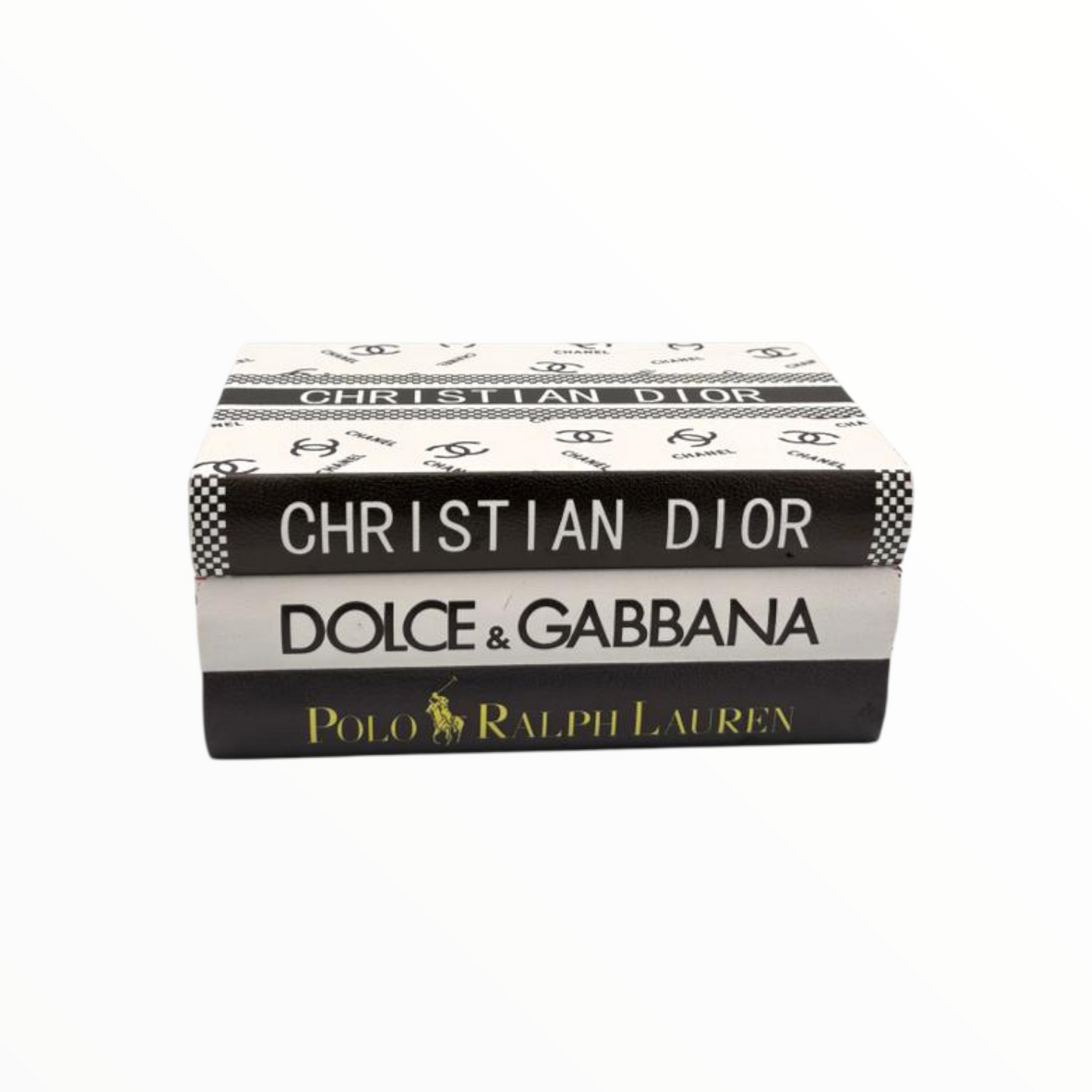 Fashion-Inspired Decorative Faux Books – Luxury Coffee Table Book Stack