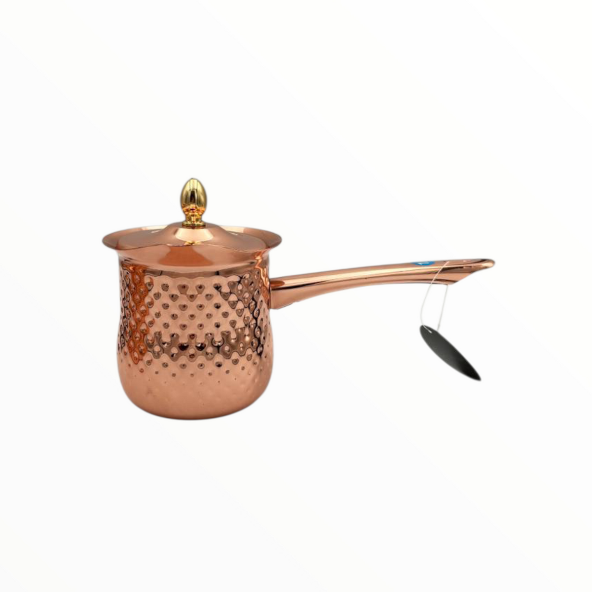 Hammered Copper Turkish Coffee Pot Set (Cezve) – 3 Sizes with Lid