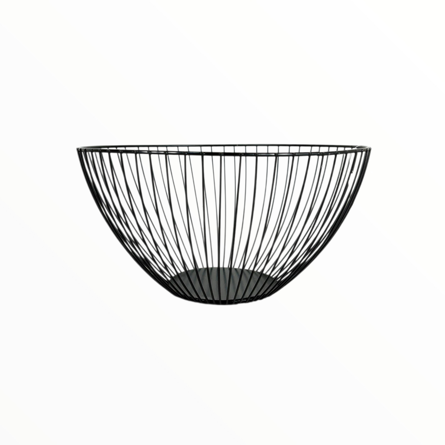 Modern Black Metal Wire Fruit Bowl – Decorative Kitchen & Dining Basket
