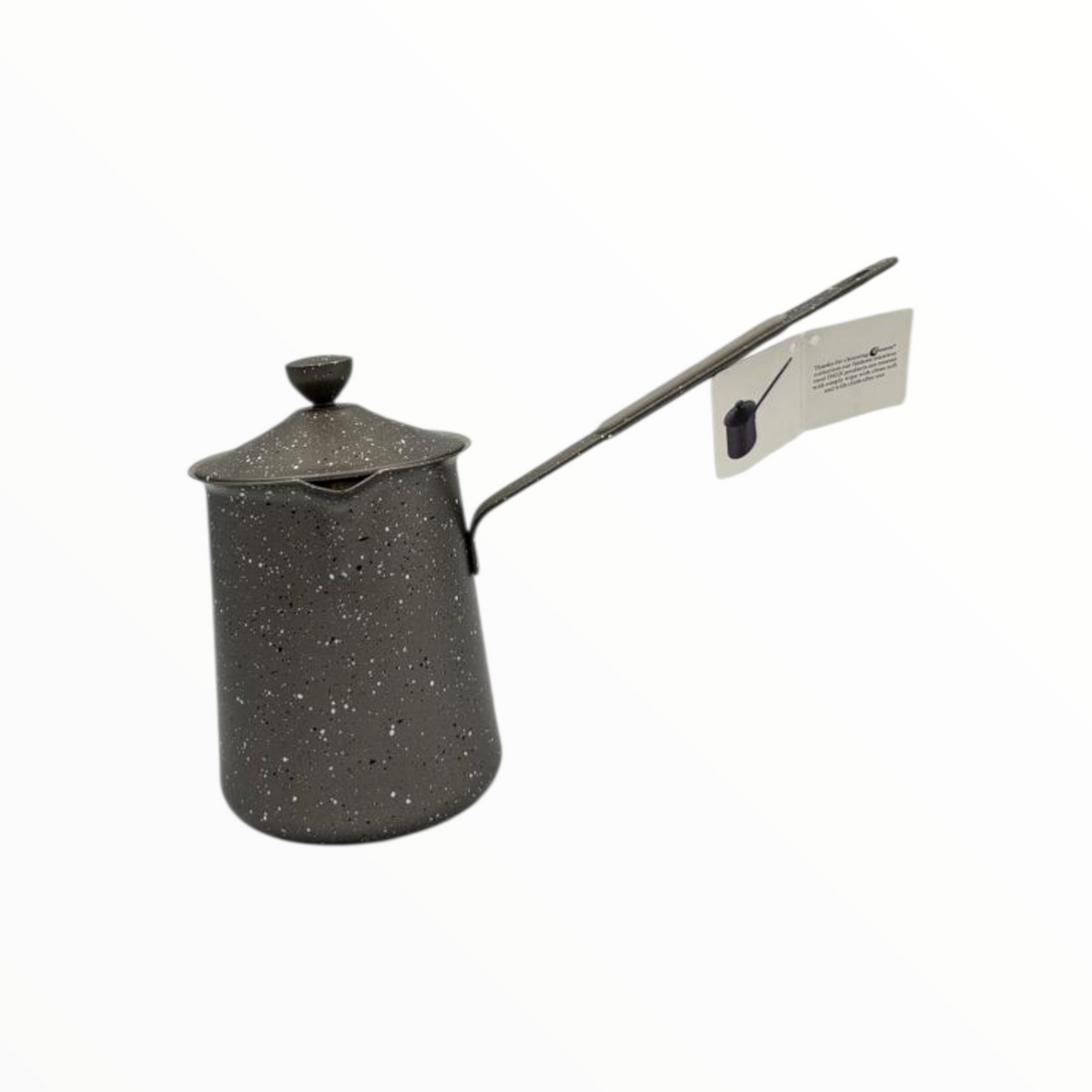 Granite Grey Turkish Coffee Pot Set  – 3 Sizes, Matte Finish