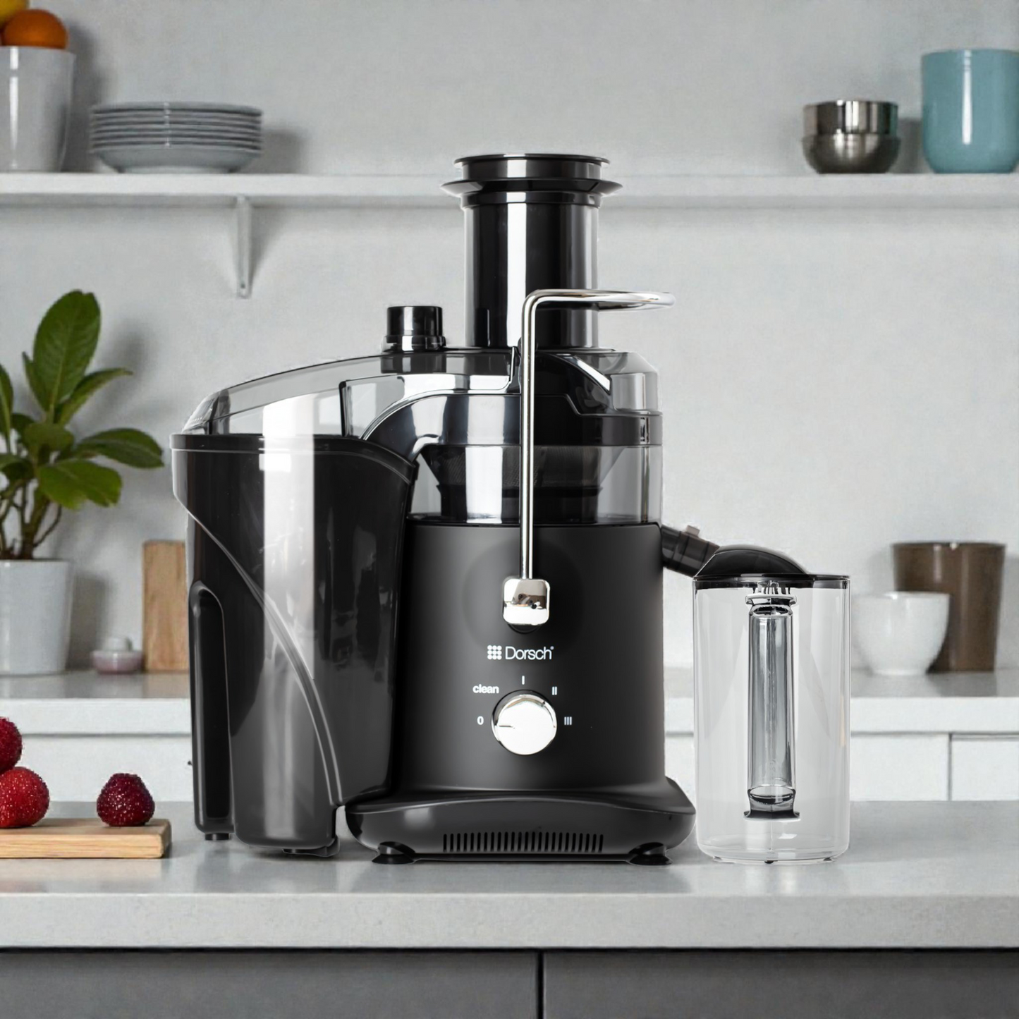 Electric  Dorsch Juicer Machine – Powerful Fruit & Vegetable Juice Extractor with Pulp Container