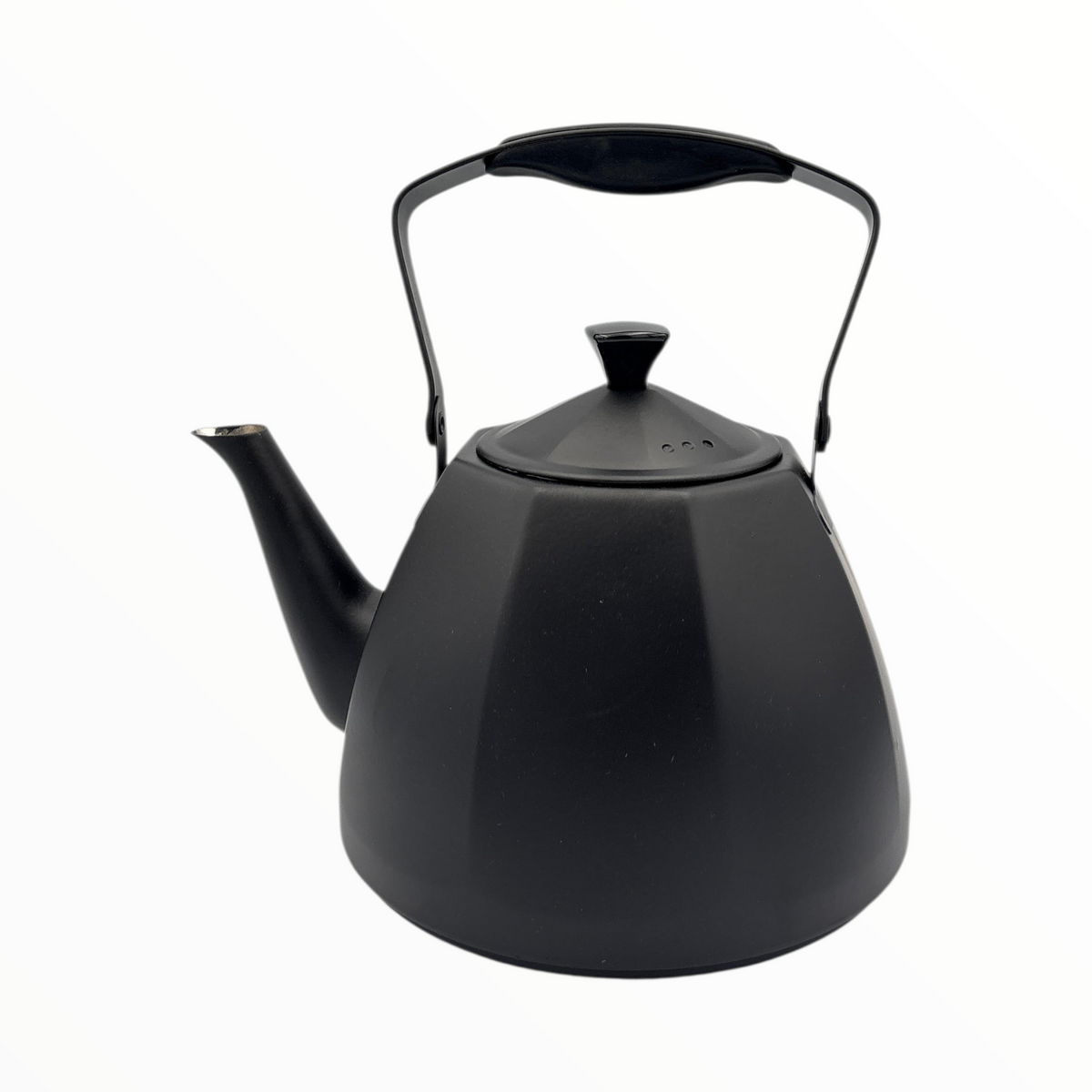 Matte Black Teapot with Handle – Modern Tea Kettle Design2 litre