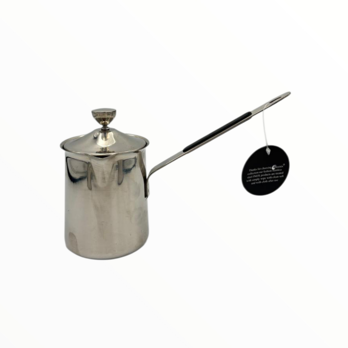 Stainless Steel Turkish Coffee Pot Set  – 3 Sizes with Heat-Resistant Handle