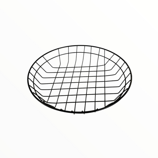 Black Metal Wire Storage Basket – Multipurpose Fruit, Bread & Organizer Basket
