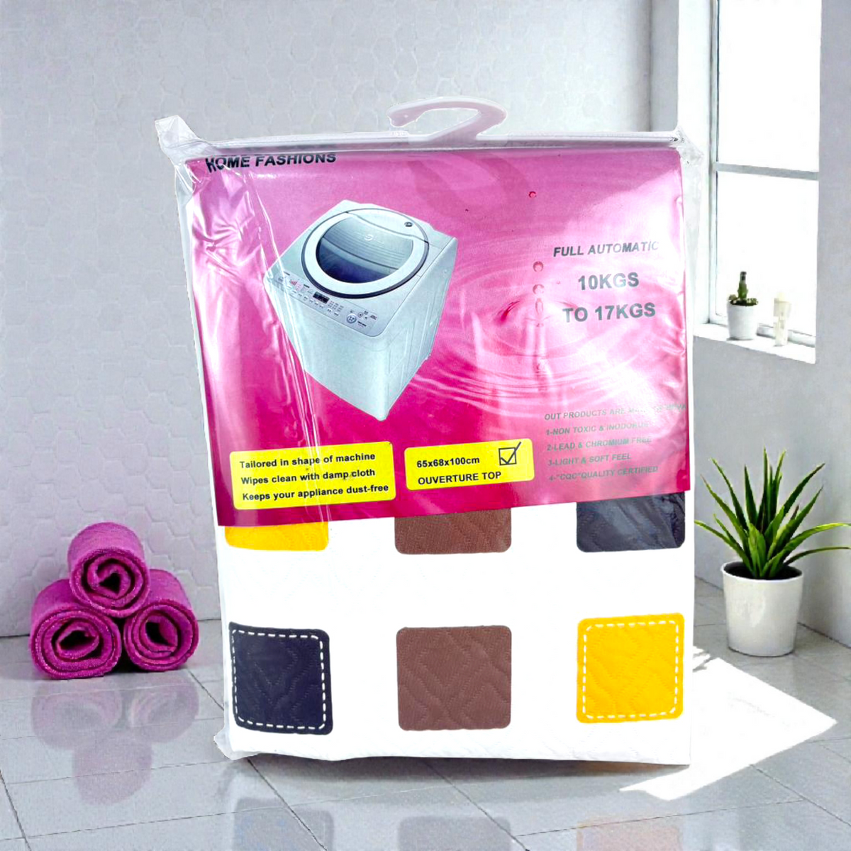 Waterproof Top-Load Washing Machine Cover (10–17kg) – Dustproof & Sun-Resistant Protective Case
