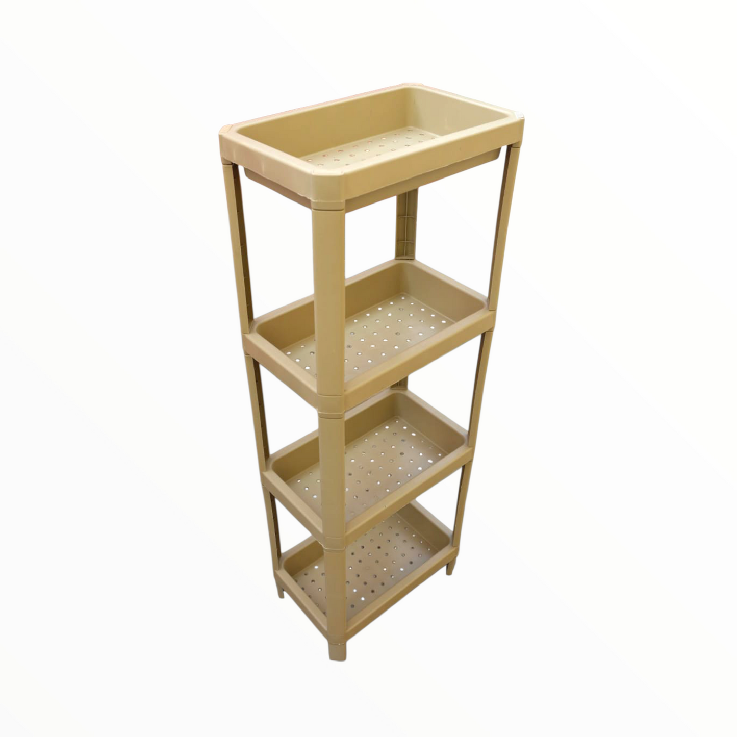 Plastic storage self organizer 4 tier made for durability for different home spaces