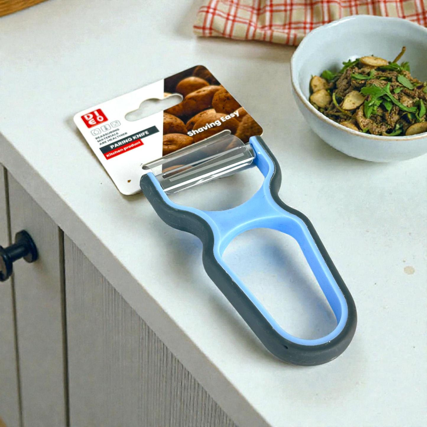 Stainless Steel Y-Peeler with Soft Grip Handle – Multi-Color Vegetable & Fruit Peeler