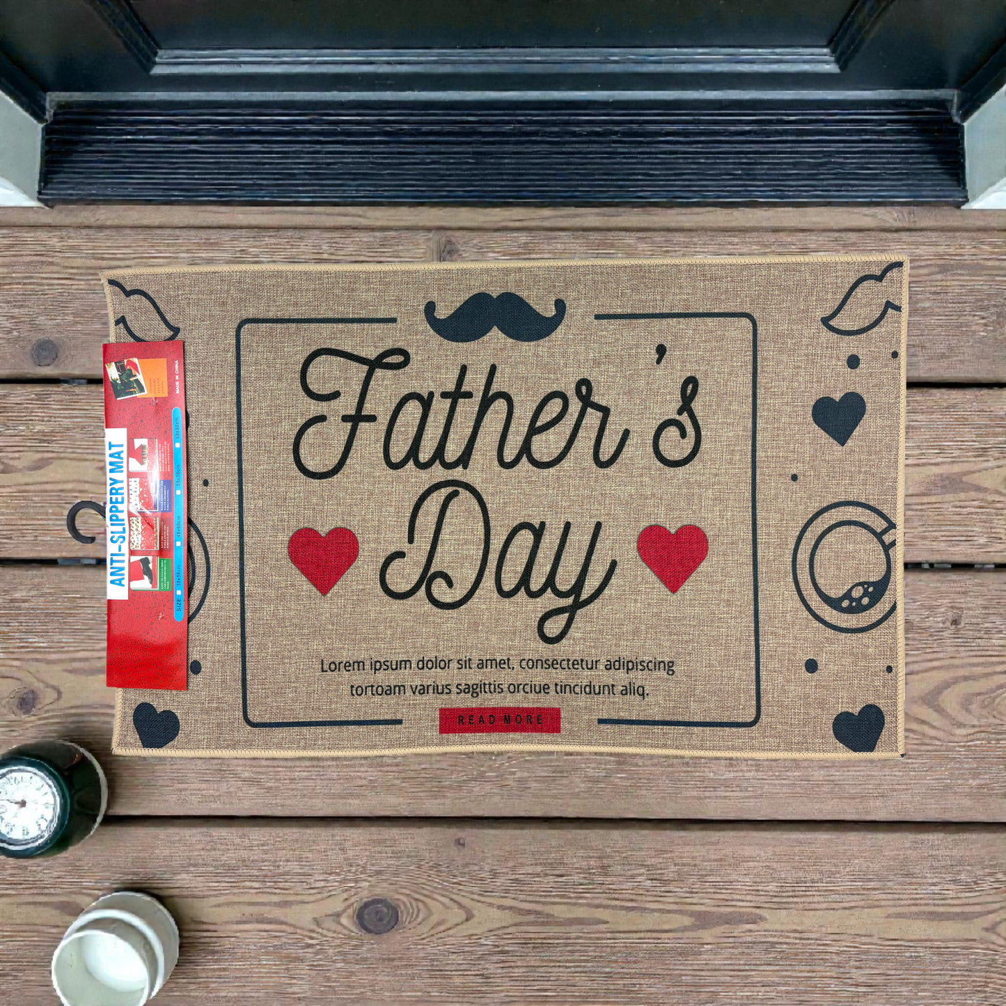 Father’s Day Anti-Slip Mat – Decorative Gift Mat for Home