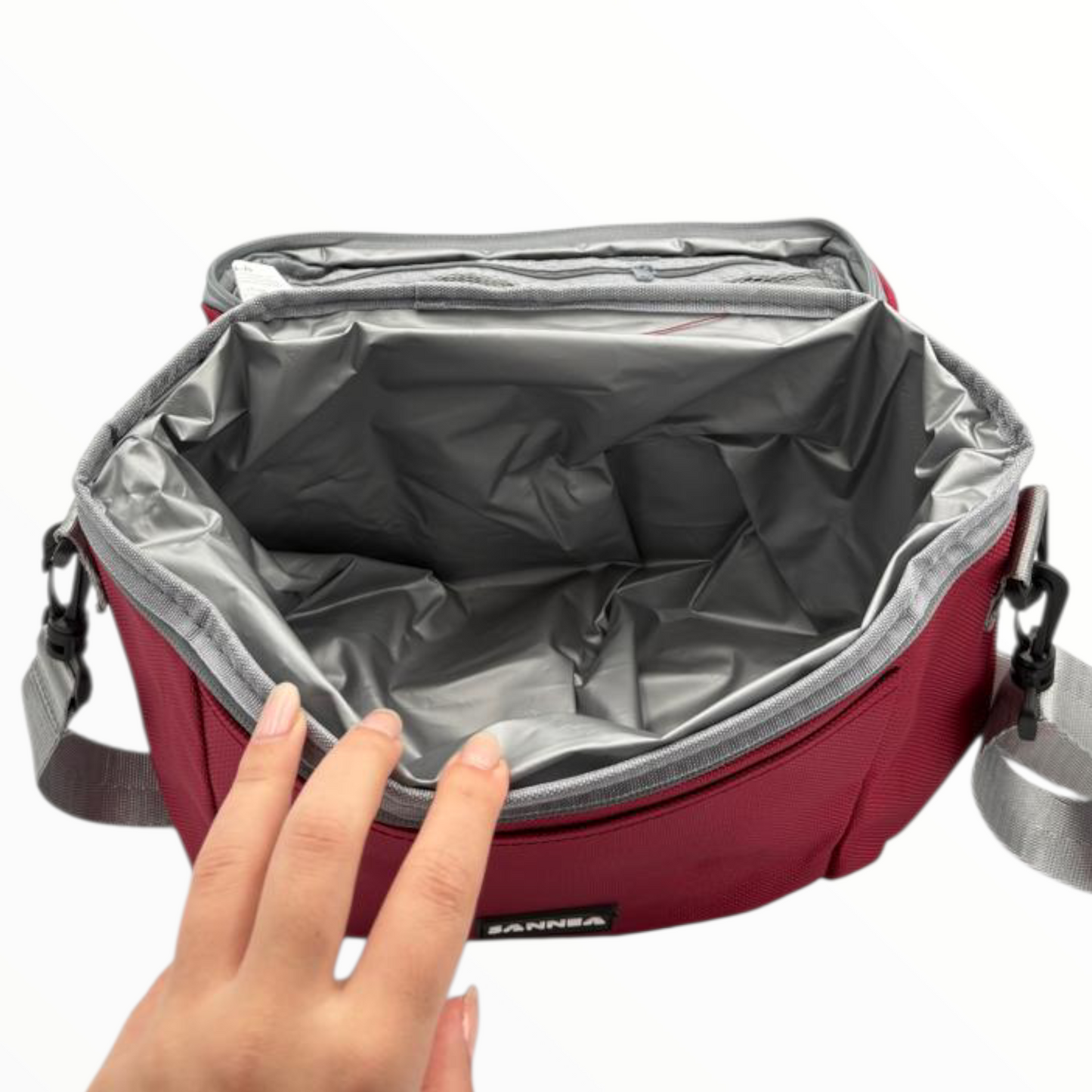 Red Insulated Lunch Bag – Compact Thermal Food Carrier