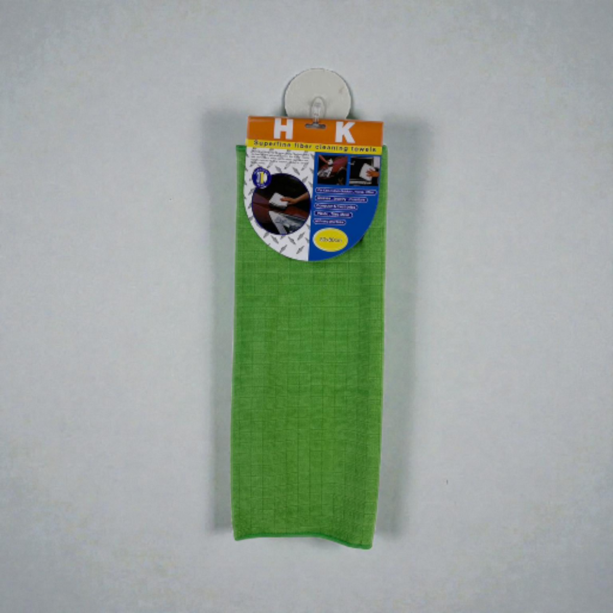 Superfine Large green Microfiber Towel – 50×80 cm – Car Wash & Home Cleaning