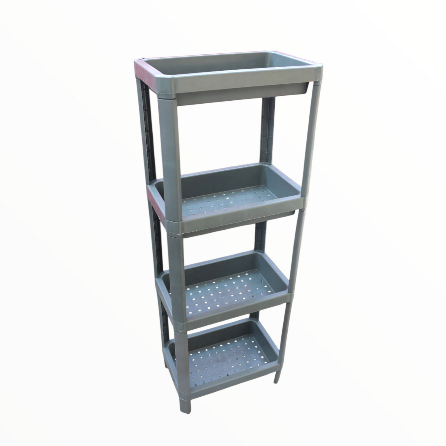 Plastic storage self organizer 4 tier made for durability for different home spaces