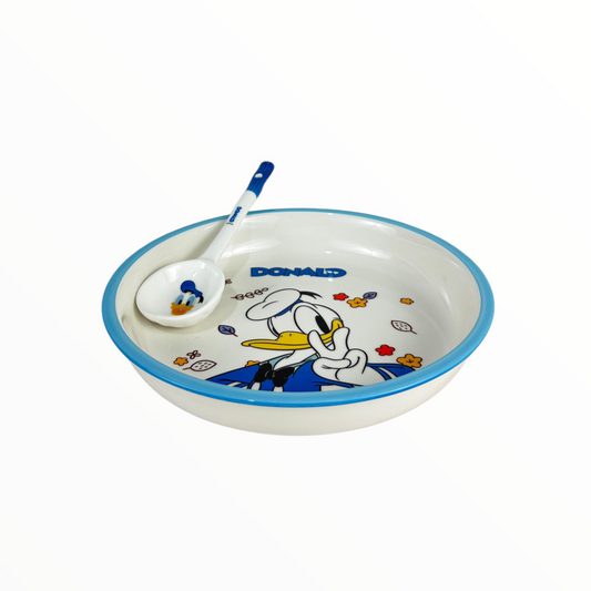 Daisy Kids Bowl & Spoon Set – Cartoon Feeding Bowl for Children